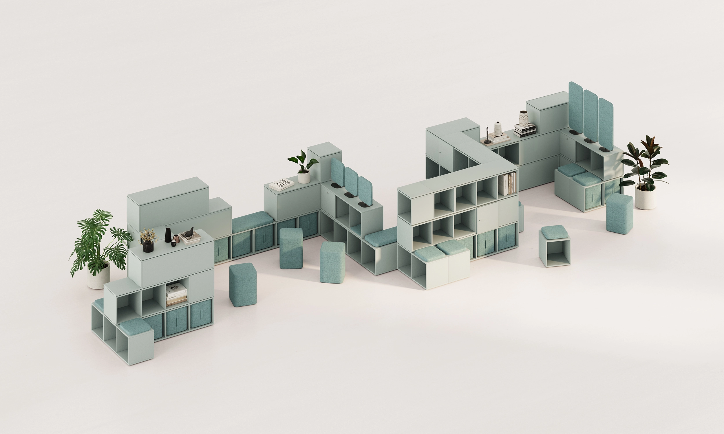 oxo modular seating and storage by nowystyl